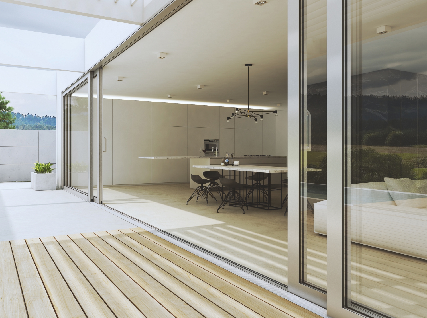 Large openings with perfect insulation!